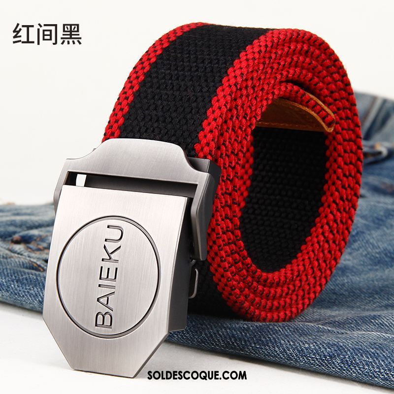 Ceinture Homme Gris Loisir Boucle Automatique Lisse Jeunesse En Ligne