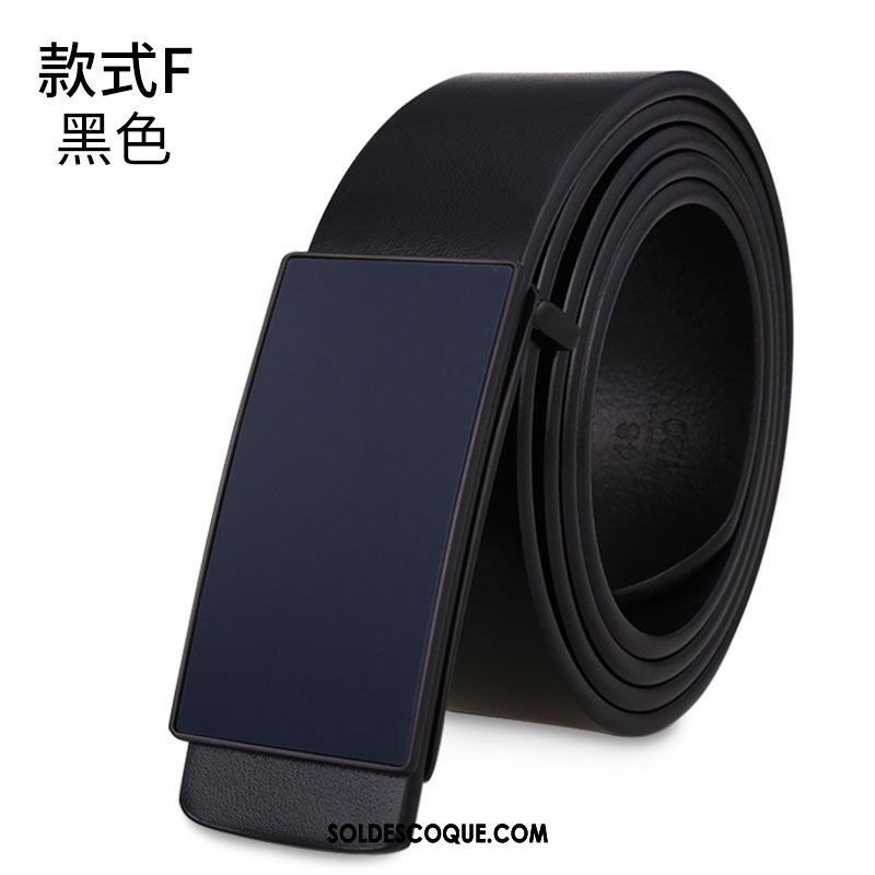 Ceinture Homme Jeunesse Cuir Véritable Couche De Tête Âge Moyen Cuir De Vache Pas Cher