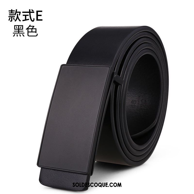 Ceinture Homme Jeunesse Cuir Véritable Couche De Tête Âge Moyen Cuir De Vache Pas Cher