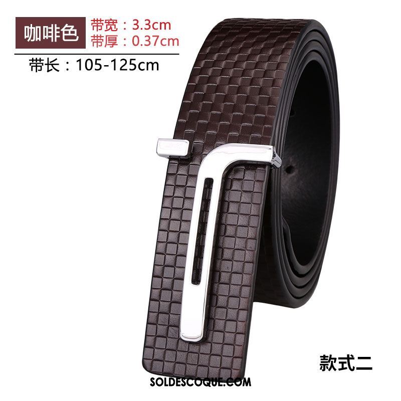 Ceinture Homme Jeunesse Le Nouveau Loisir Lisse Simple Pas Cher