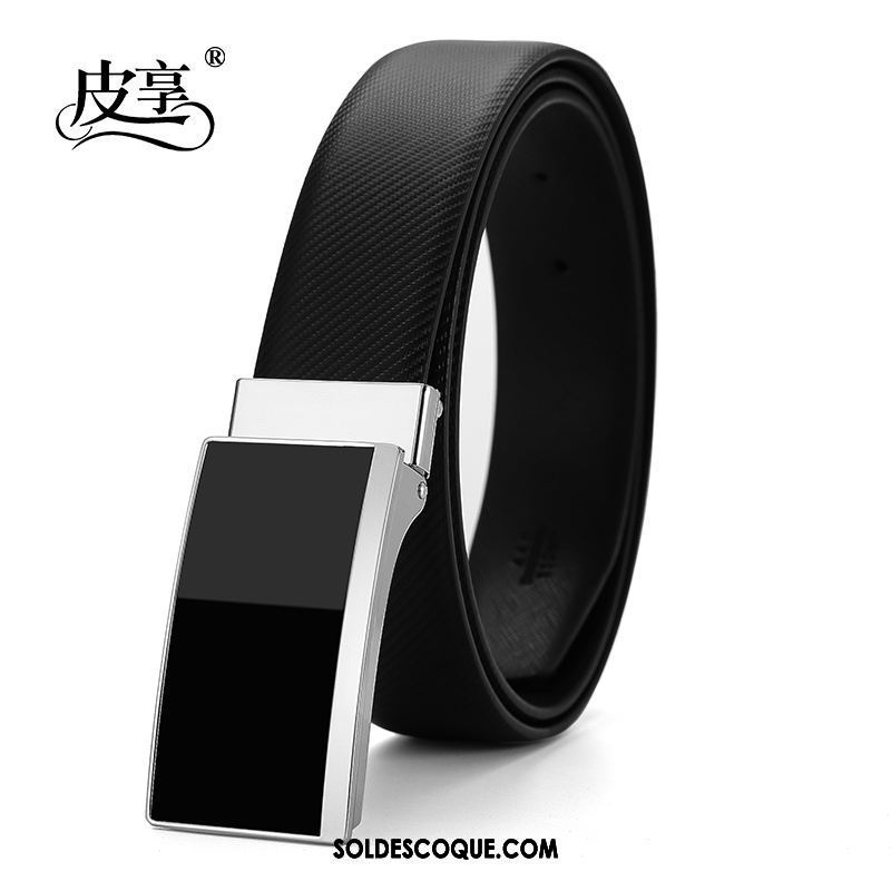 Ceinture Homme Jeunesse Mode Lisse Blanc Tendance Pas Cher