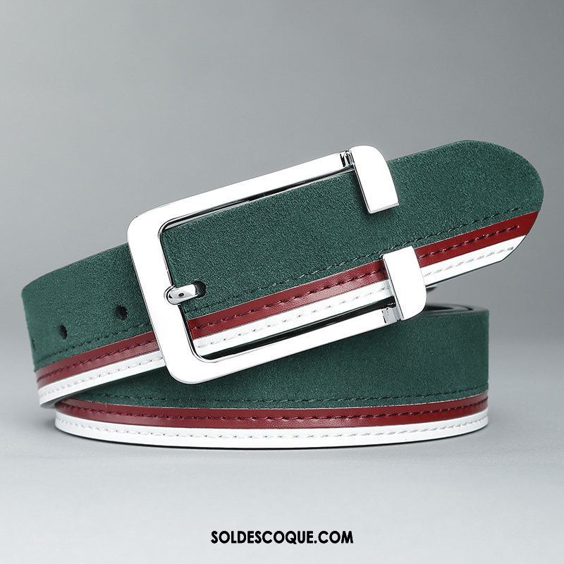 Ceinture Homme Jeunesse Mode Tendance Vert Petit Pas Cher