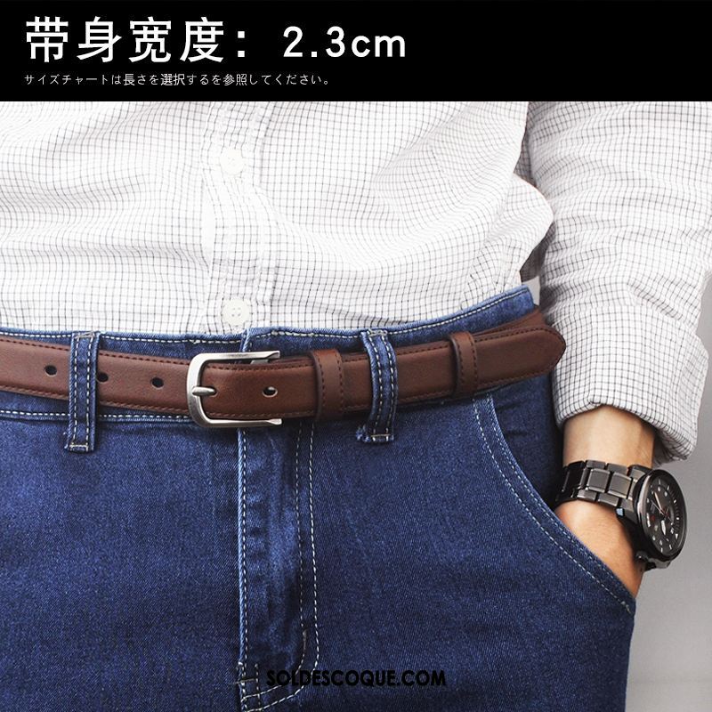 Ceinture Homme Jeunesse Étroit Tendance Bien Simple En Vente