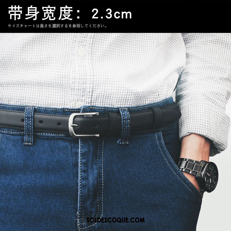 Ceinture Homme Jeunesse Étroit Tendance Bien Simple En Vente