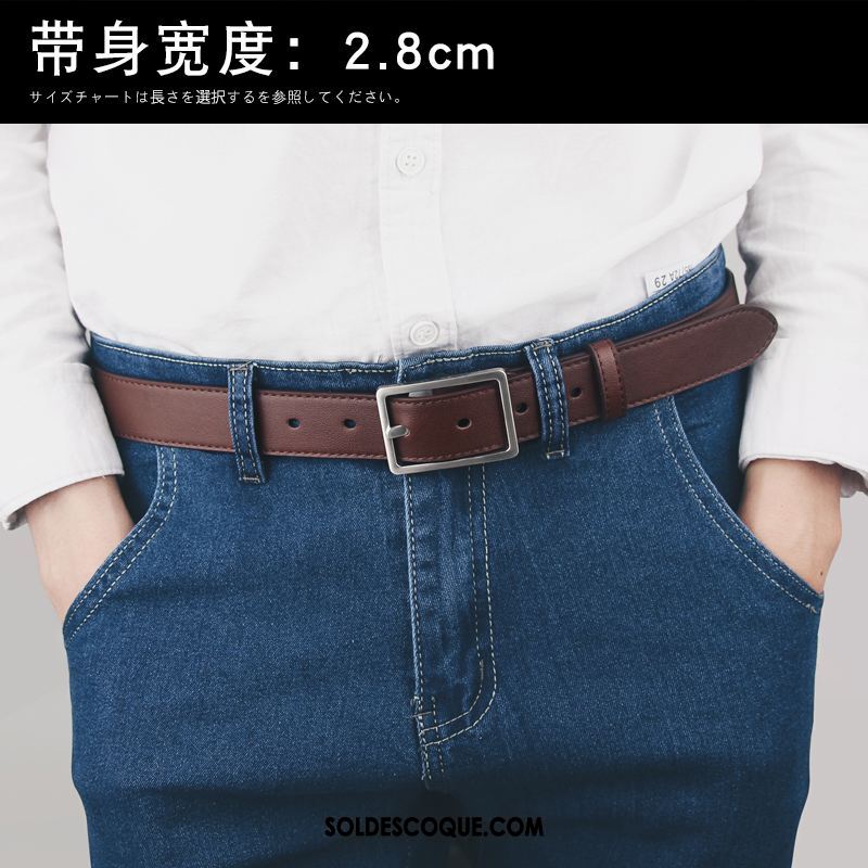 Ceinture Homme Jeunesse Étroit Tendance Bien Simple En Vente