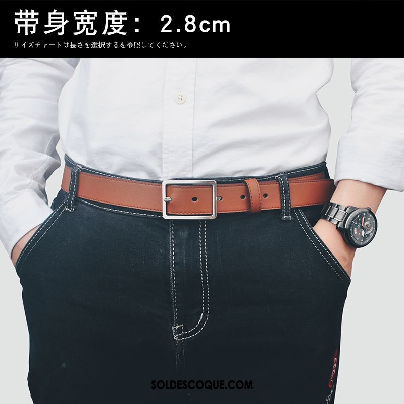 Ceinture Homme Jeunesse Étroit Tendance Bien Simple En Vente