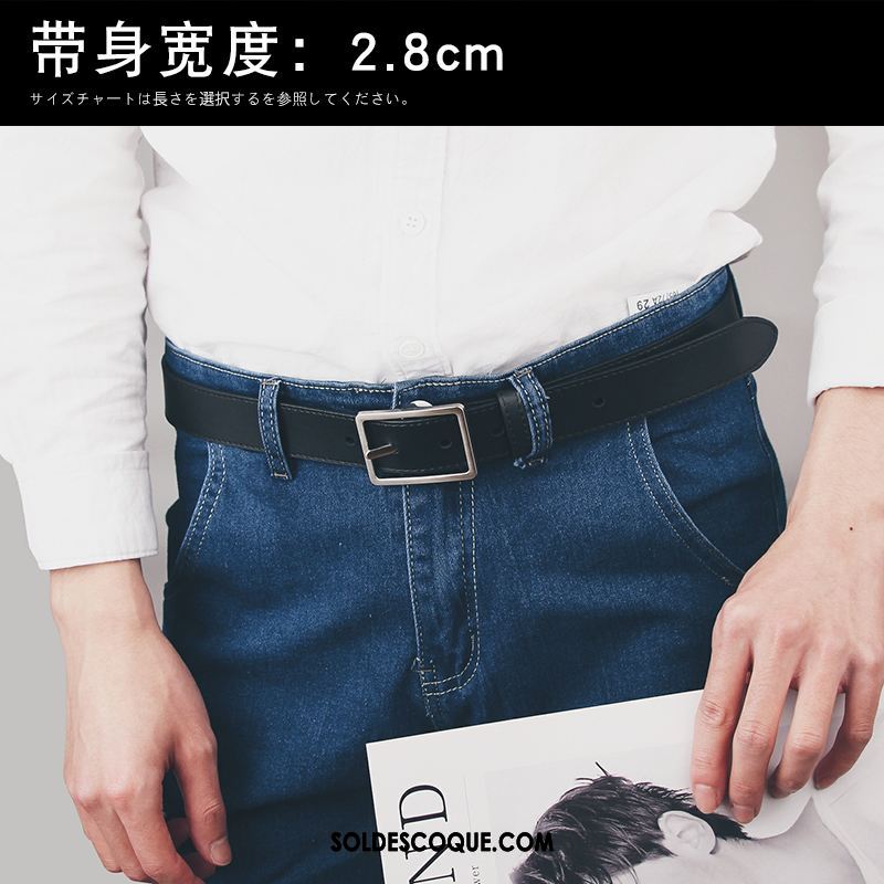 Ceinture Homme Jeunesse Étroit Tendance Bien Simple En Vente