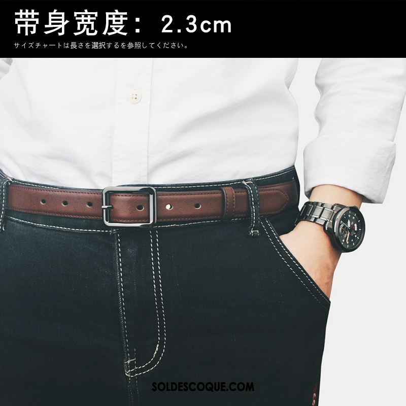 Ceinture Homme Jeunesse Étroit Tendance Bien Simple En Vente