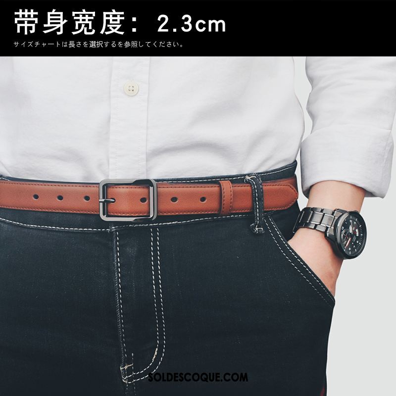 Ceinture Homme Jeunesse Étroit Tendance Bien Simple En Vente