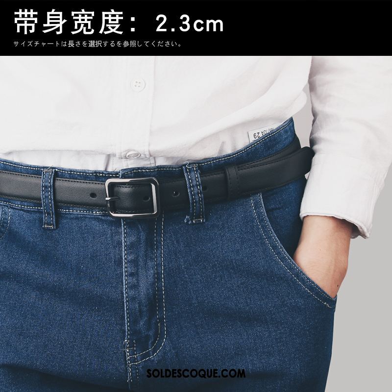 Ceinture Homme Jeunesse Étroit Tendance Bien Simple En Vente