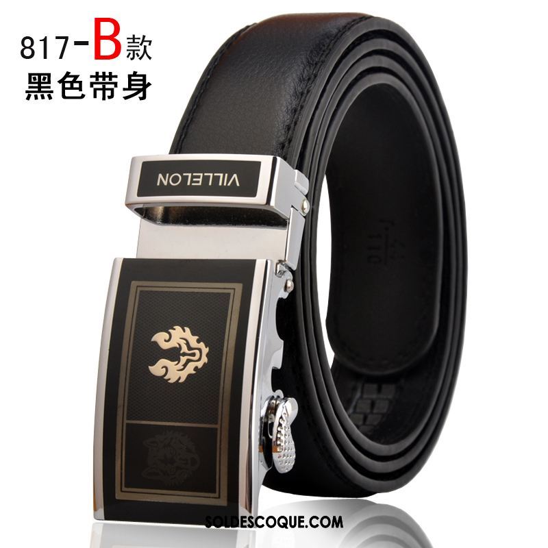 Ceinture Homme Les Adolescents Étroit Loisir Cuir De Vache Étudiant Soldes