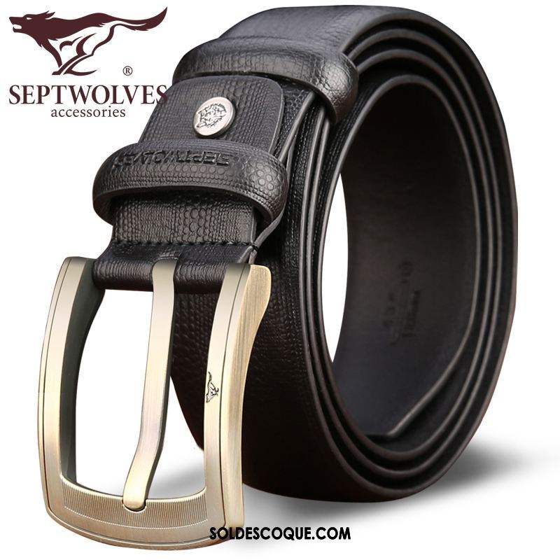 Ceinture Homme Loisir Boucle Cuir De Vache Authentique Âge Moyen En Vente