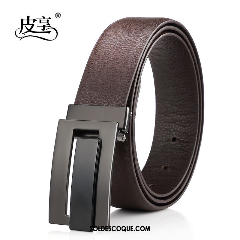 Ceinture Homme Loisir Vêtements De Cérémonie Couche De Tête Entreprise Lisse Soldes