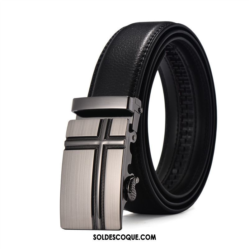 Ceinture Homme Pas Cher Noir Étudiant Peau Douce Jeans Soldes