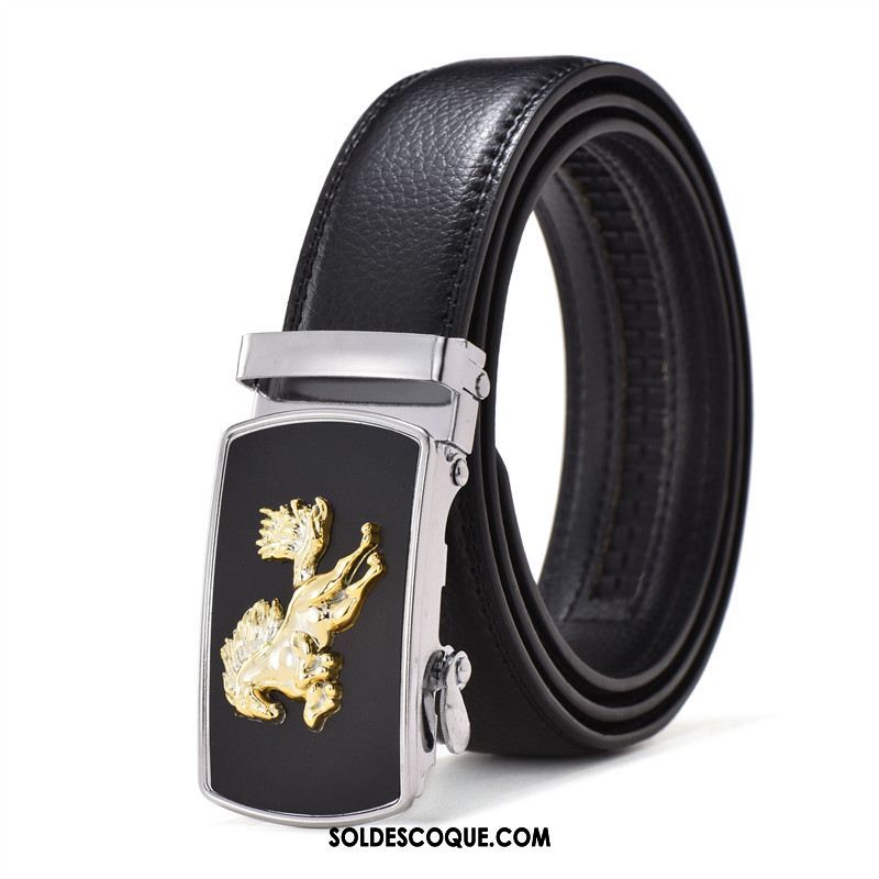 Ceinture Homme Pas Cher Noir Étudiant Peau Douce Jeans Soldes