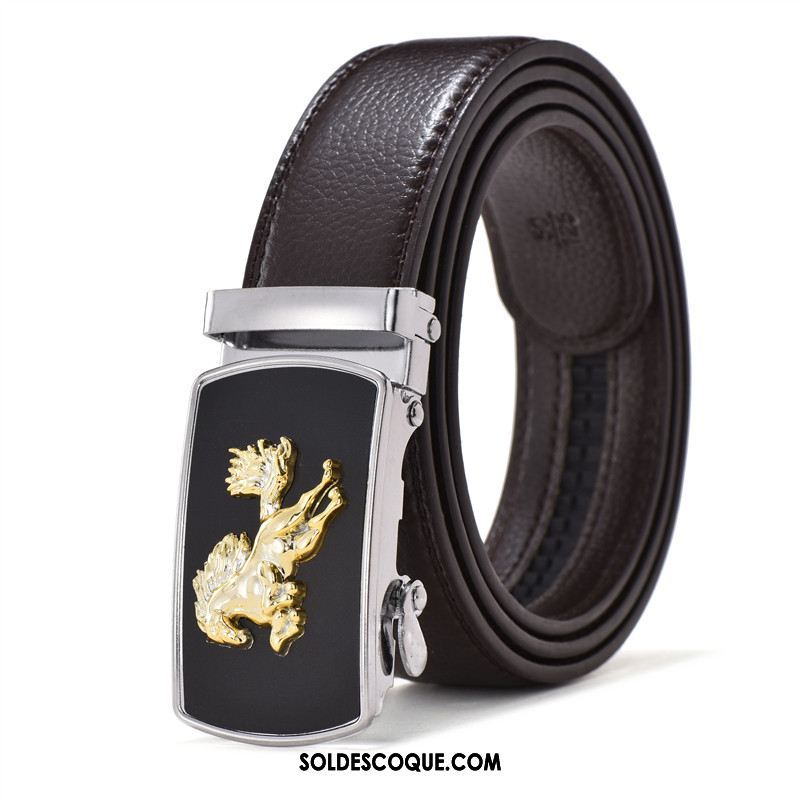 Ceinture Homme Pas Cher Noir Étudiant Peau Douce Jeans Soldes