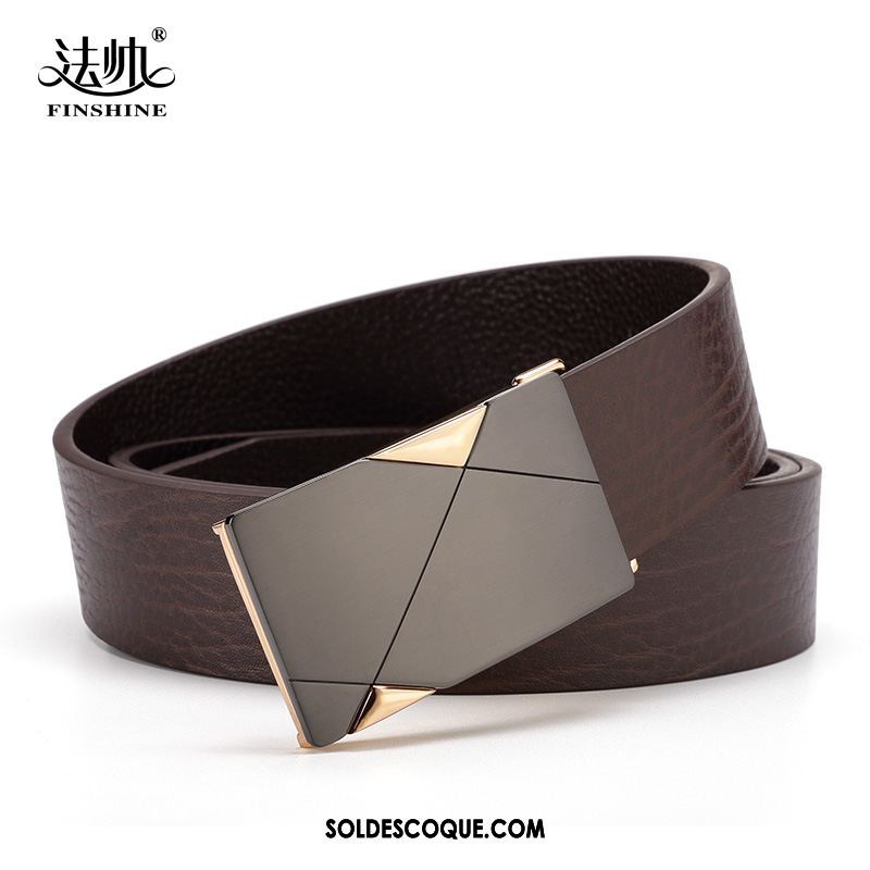 Ceinture Homme Personnalité Loisir Cuir Véritable Tendance Vêtements De Cérémonie En Ligne