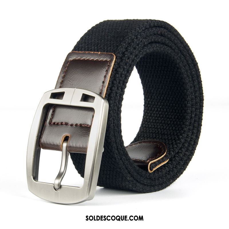 Ceinture Homme Rayé Loisir De Plein Air Femme Boucle Pas Cher