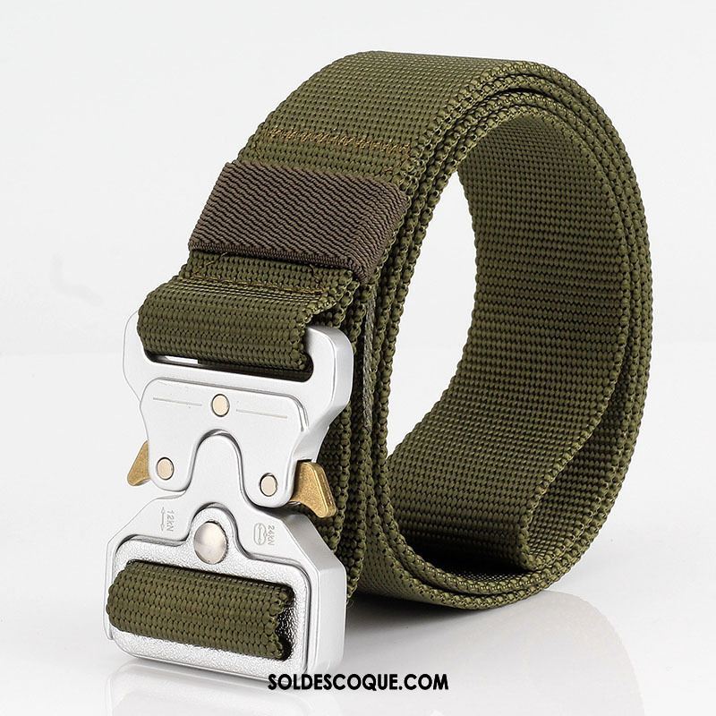 Ceinture Homme Tactique Blanc Flexible Toile Nylon En Vente