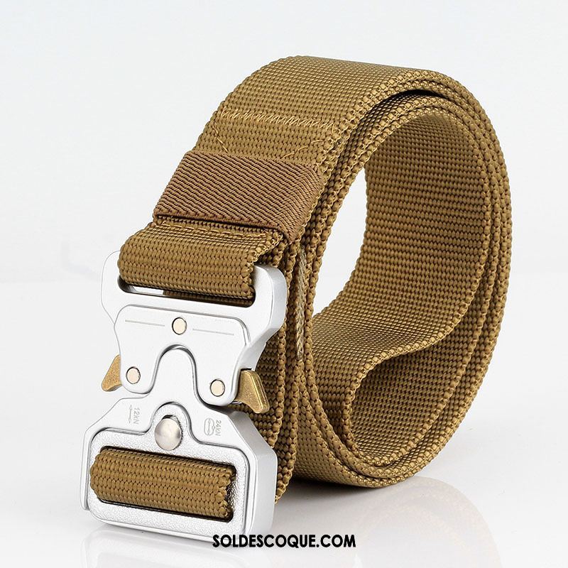 Ceinture Homme Tactique Blanc Flexible Toile Nylon En Vente