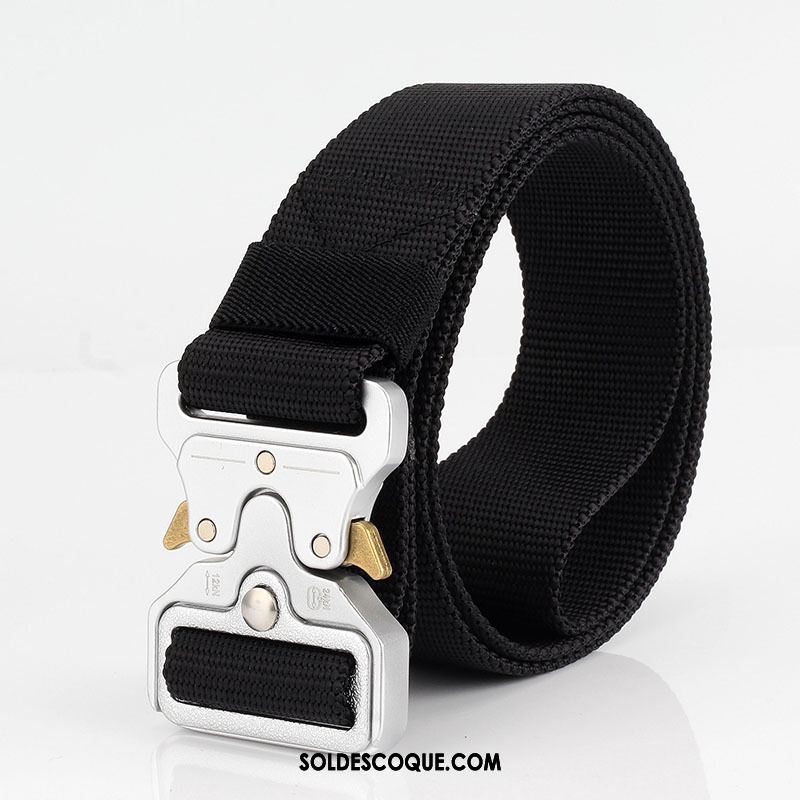 Ceinture Homme Tactique Blanc Flexible Toile Nylon En Vente