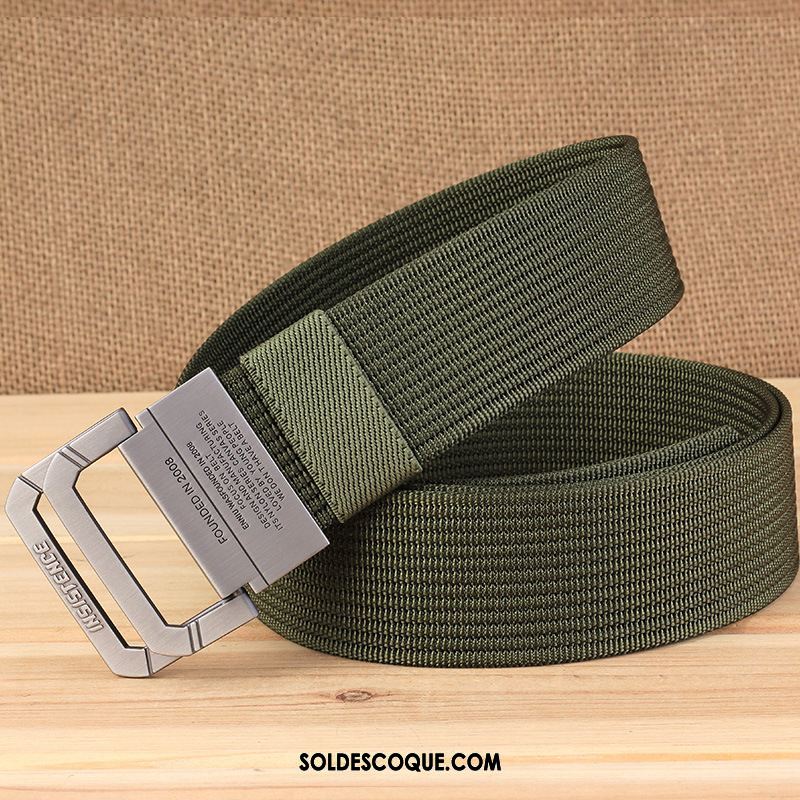 Ceinture Homme Tendance Loisir Denim Allongé Gris Pas Cher