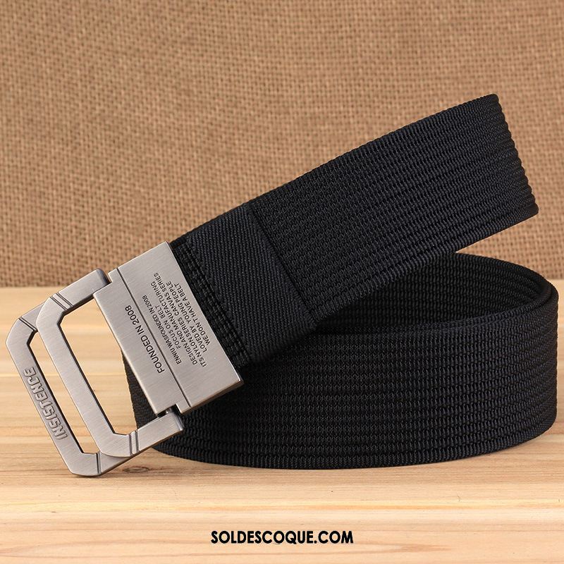 Ceinture Homme Tendance Loisir Denim Allongé Gris Pas Cher