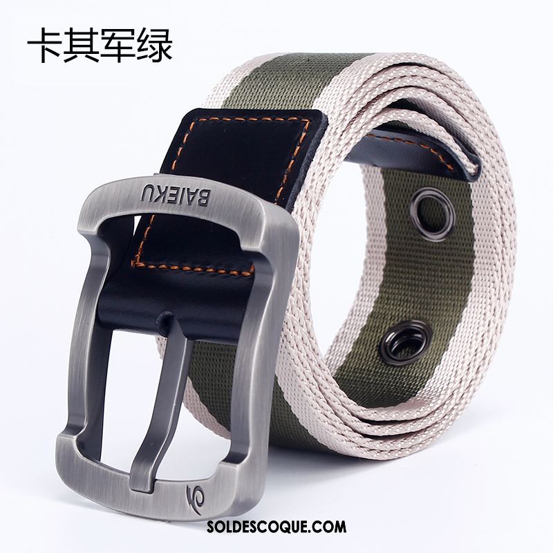 Ceinture Homme Toile Boucle Jeunesse Loisir Tendance Soldes