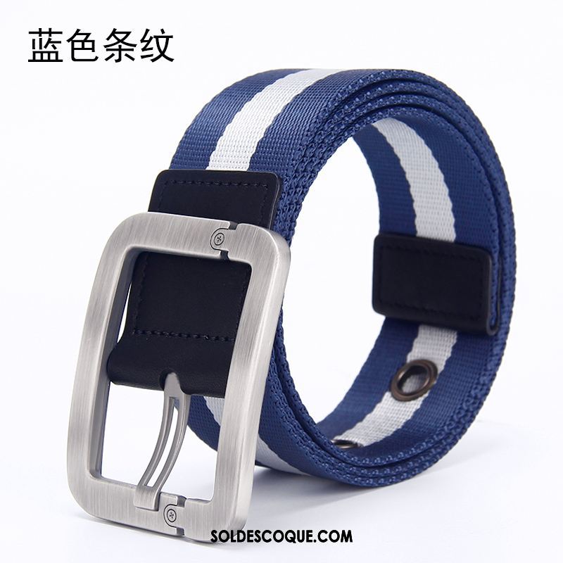 Ceinture Homme Toile Boucle Jeunesse Loisir Tendance Soldes