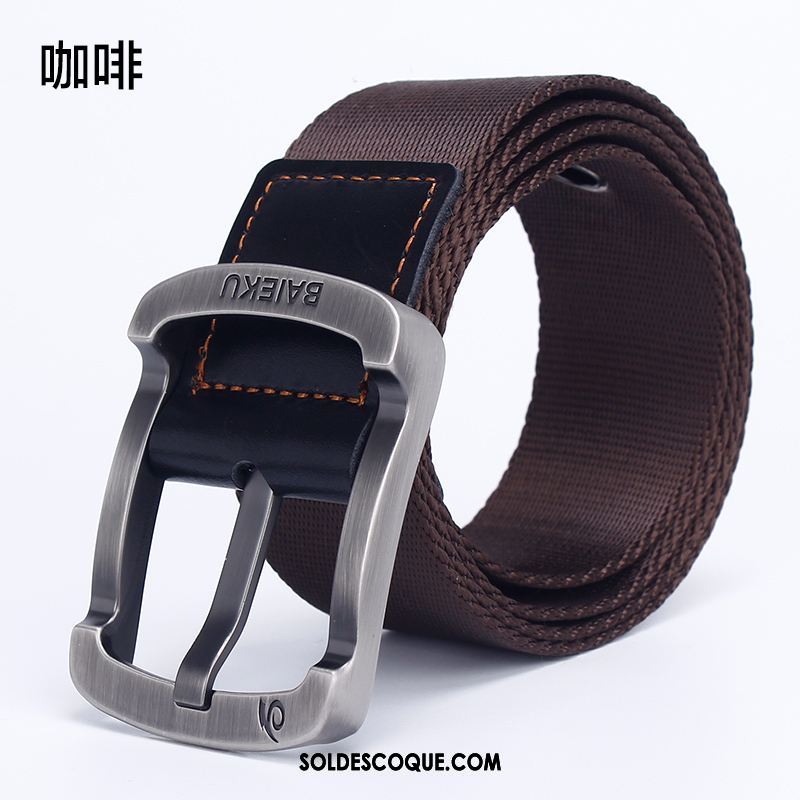 Ceinture Homme Toile Boucle Jeunesse Loisir Tendance Soldes