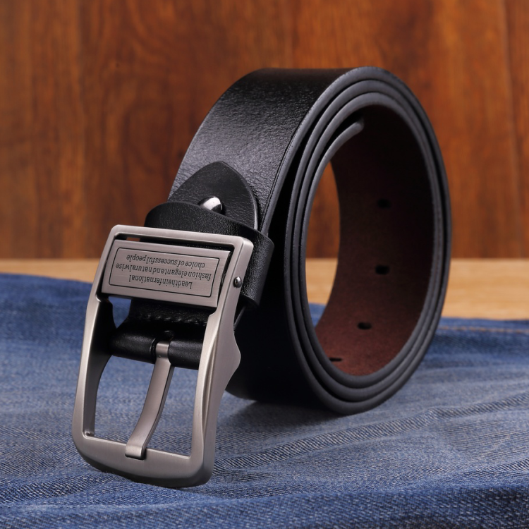 Ceinture Homme Âge Moyen Rétro Étudiant Cuir De Vache Loisir Soldes