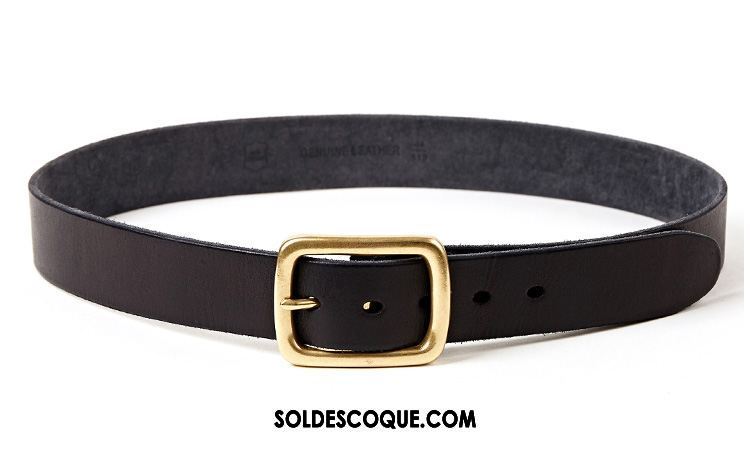 Ceinture Homme Étudiant All-match Jeunesse Cuir Véritable Tendance Soldes