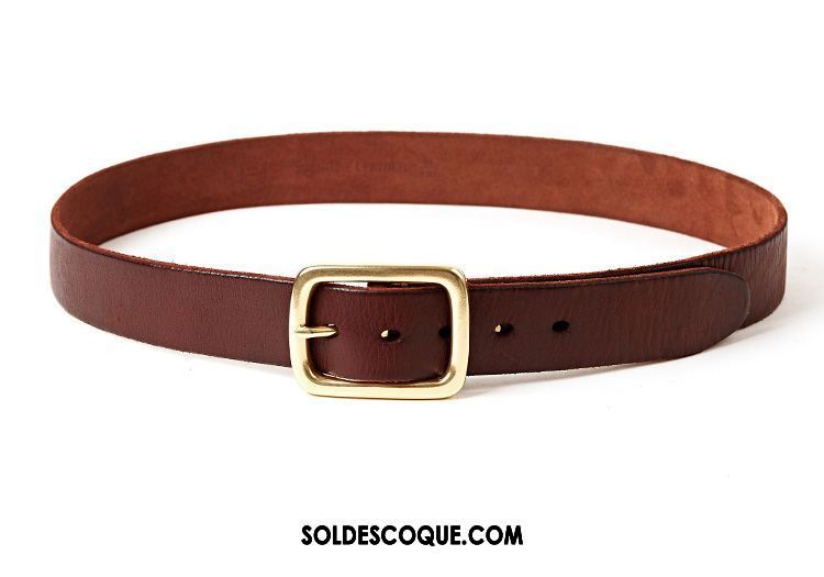 Ceinture Homme Étudiant All-match Jeunesse Cuir Véritable Tendance Soldes