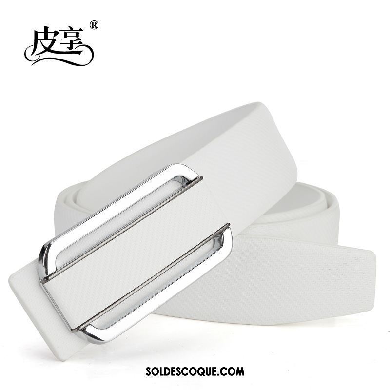 Ceinture Homme Étudiant Noir Tendance Loisir Blanc Pas Cher