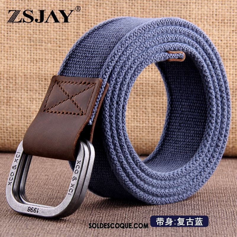 Ceinture Homme Étudiant Tendance Gris Cuir Véritable Jeans Pas Cher