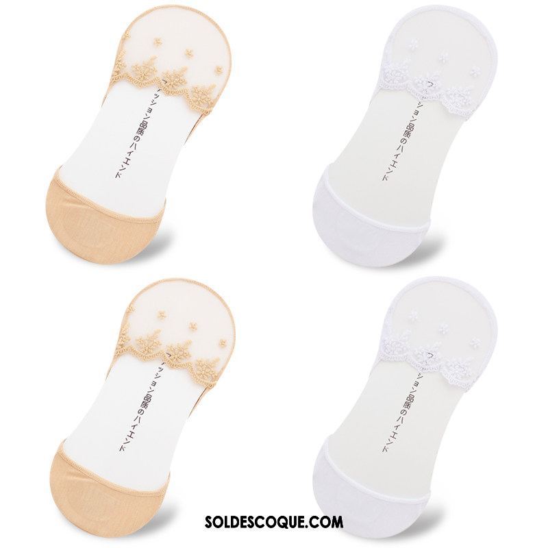 Chaussette Femme Antidérapant Chaussette De Noël Court Été Bouche Peu Profonde Soldes