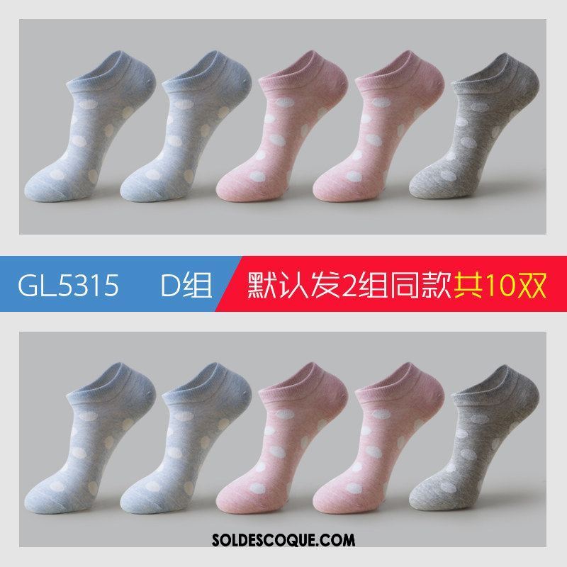 Chaussette Femme Antidérapant Silicone Chaussette Courte Ultra Charmant Soldes