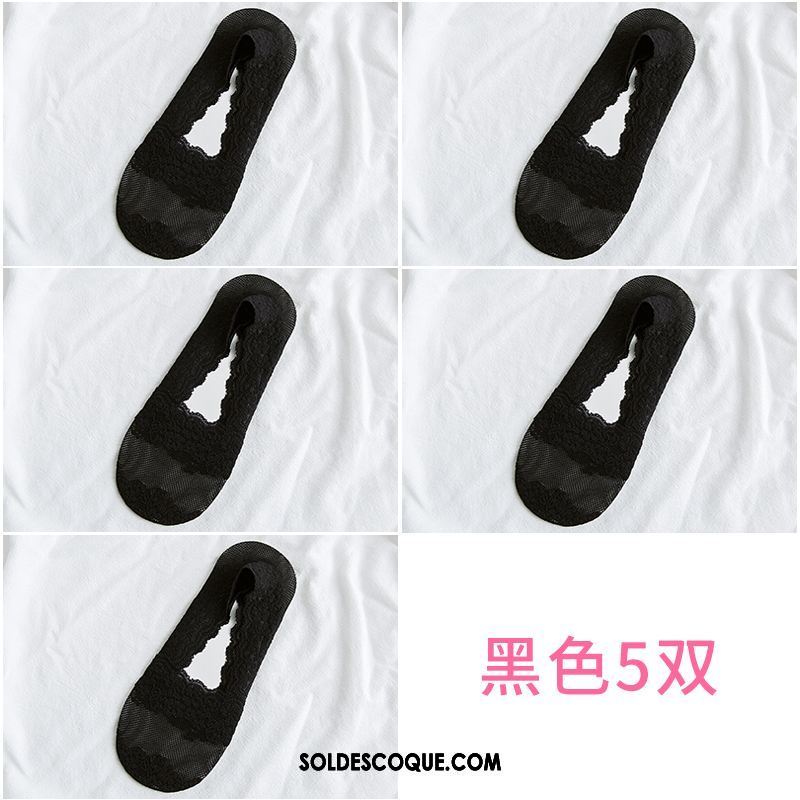 Chaussette Femme Blanc Été Invisible Bouche Peu Profonde Chaussette Courte En Vente