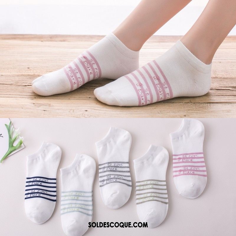 Chaussette Femme Bouche Peu Profonde Section Mince Été Charmant Coton En Ligne