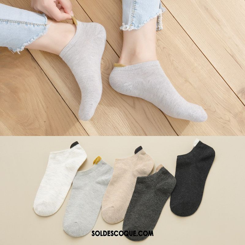 Chaussette Femme Chaussette Basse Coupée Chaussette Courte Invisible Charmant Antidérapant Soldes