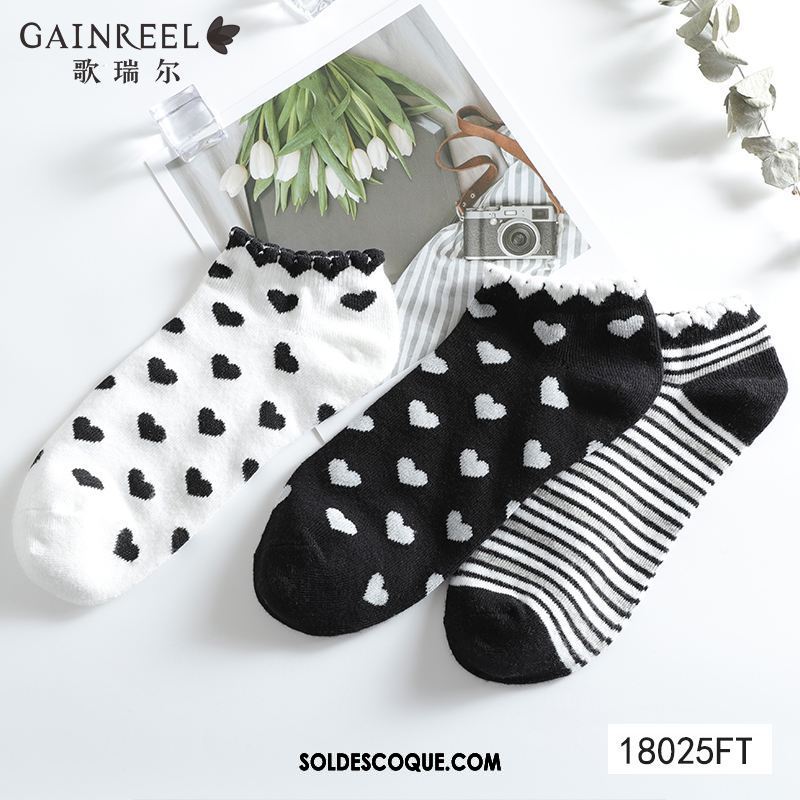 Chaussette Femme Chaussette Basse Coupée Doux Vert L'automne Mode France