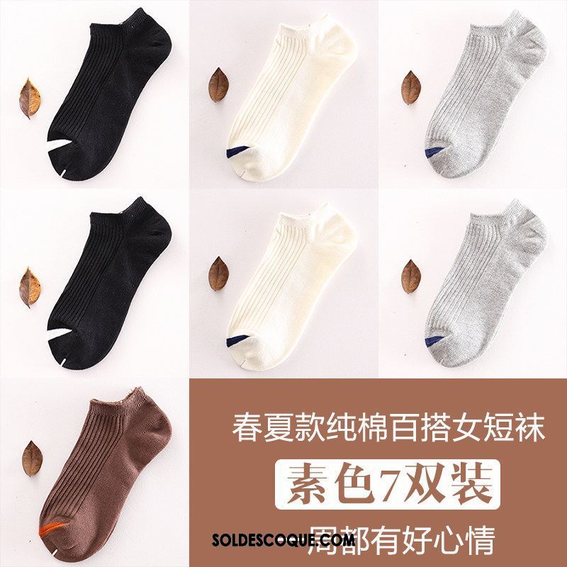 Chaussette Femme Chaussette Basse Coupée Gris Bouche Peu Profonde Été Chaussette Courte Pas Cher