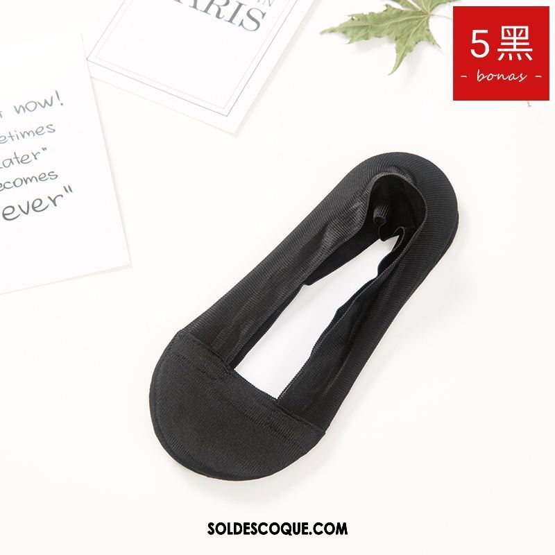 Chaussette Femme Chaussette Basse Coupée Silicone Été Bouche Peu Profonde Antidérapant En Ligne