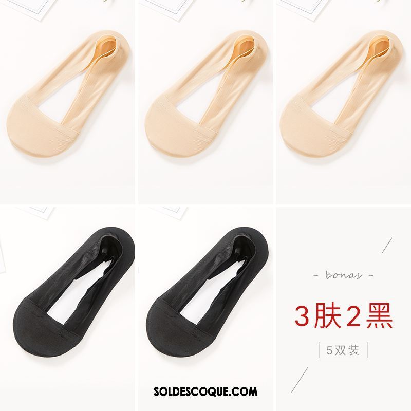 Chaussette Femme Chaussette Basse Coupée Silicone Été Bouche Peu Profonde Antidérapant En Ligne