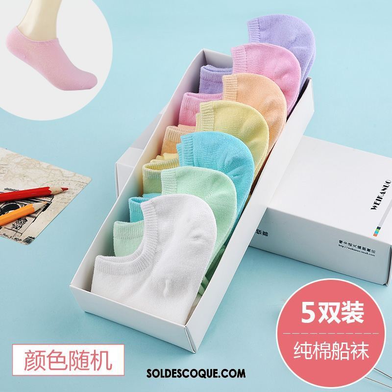 Chaussette Femme Chaussette Basse Coupée Été Bouche Peu Profonde Silicone Invisible En Vente