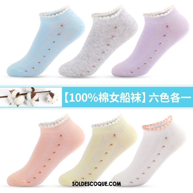 Chaussette Femme Chaussette Courte Invisible Chaussette Basse Coupée Charmant Faible Pas Cher