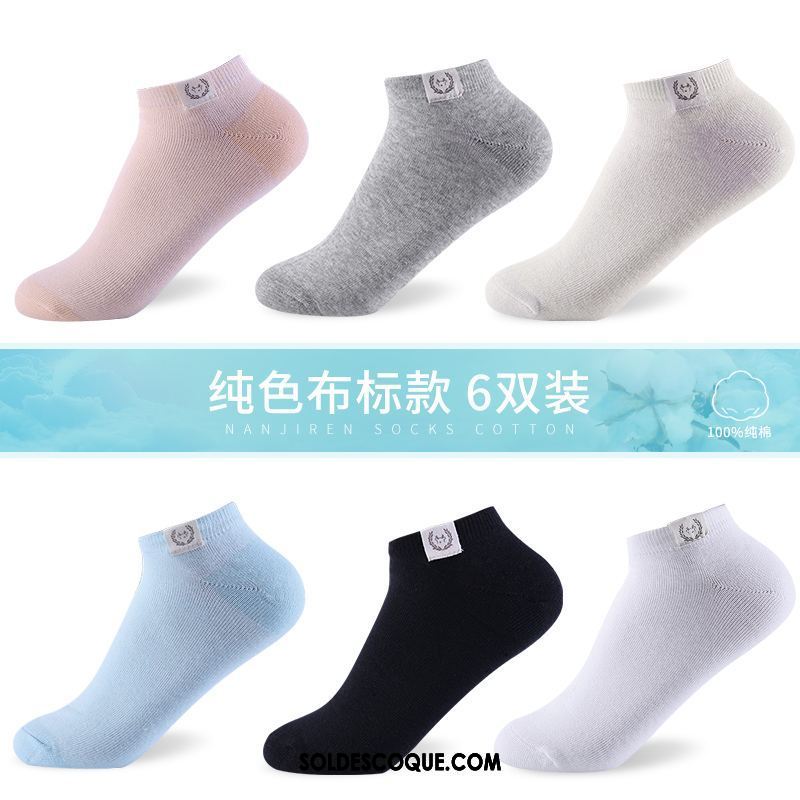 Chaussette Femme Chaussettes En Coton Gris Chaussette Basse Coupée Chaussette Courte Tendance France