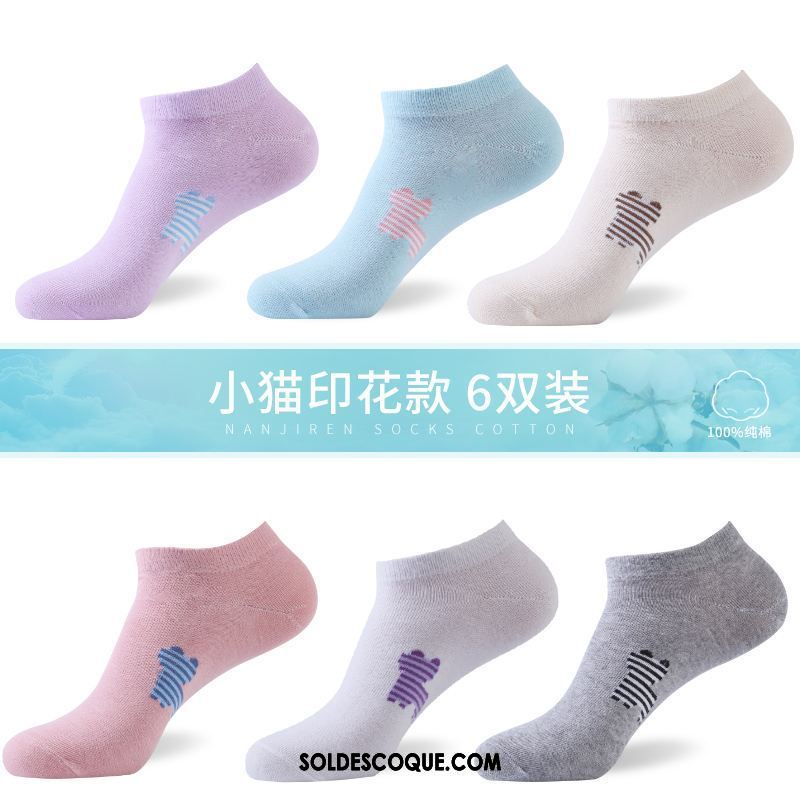 Chaussette Femme Chaussettes En Coton Gris Chaussette Basse Coupée Chaussette Courte Tendance France