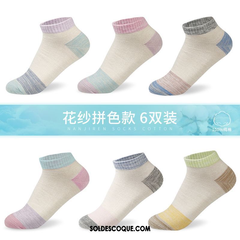 Chaussette Femme Chaussettes En Coton Gris Chaussette Basse Coupée Chaussette Courte Tendance France