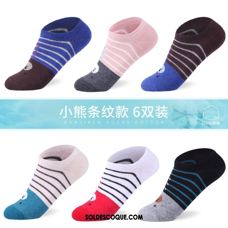 Chaussette Femme Chaussettes En Coton Gris Chaussette Basse Coupée Chaussette Courte Tendance France